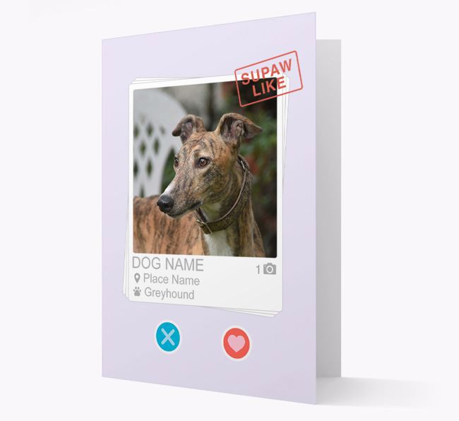 'Online love' - Personalised {breedFullName} Photo Upload Card
